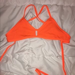 bright orange jolyn swimsuit top